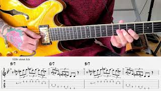 Jazz Guitar Lick Lesson In The Style Of Dan Wilson  100k Views Lick