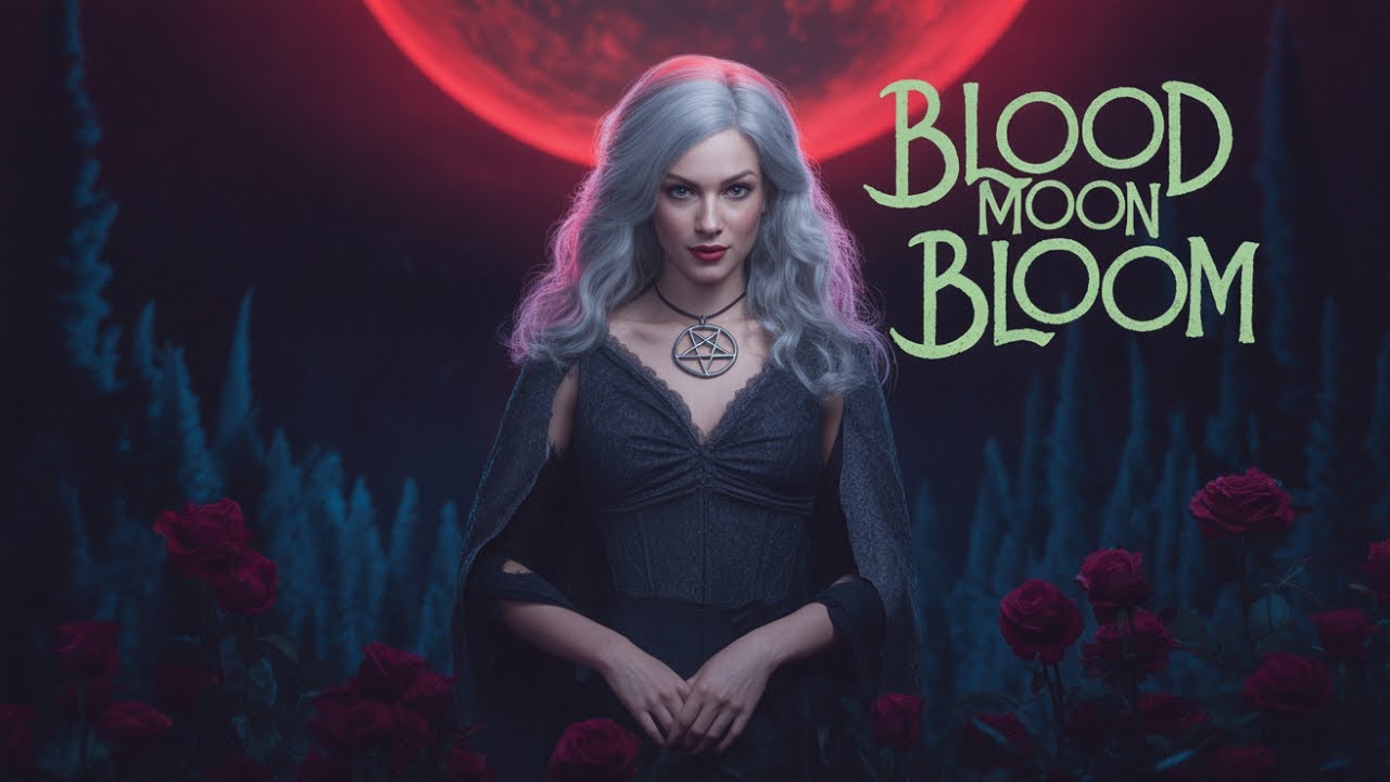 She Blooms, under the Blood Moon | Blood Moon Bloom