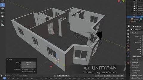 #28 Blender interior modeling timelapse - part 01 - 4x timelapse