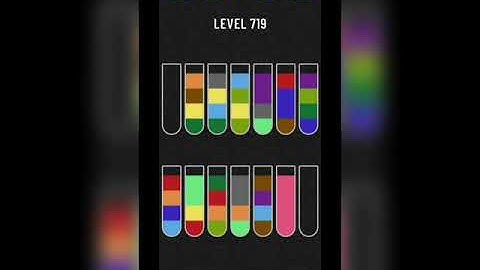 Water sort puzzle level 719