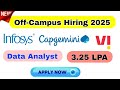 🔥Off-Campus Hiring 2025| New Off-Campus Freshers Hiring August 2025|Capgemini Infosys Vi New IT JOBS