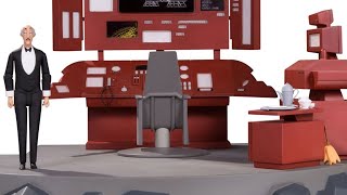 Unboxing Batman The Animated Series' Huge Bat Computer Play Set - Up At Noon Live! screenshot 2