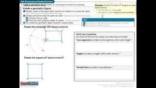 Verify Properties Of Rotations Grade 8