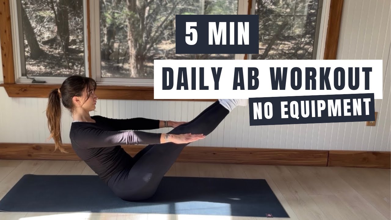 5 MIN DAILY ABS WORKOUT - At Home & No Equipment - YouTube