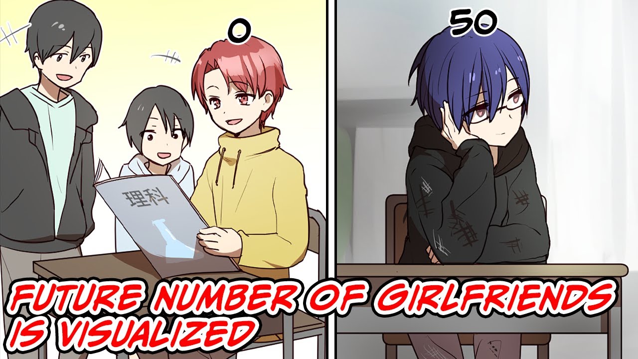 Future number of girlfriends is visualized [Manga Dub]
