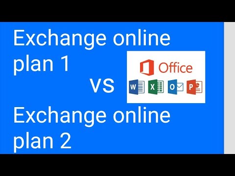 Comparison of Microsoft Exchange online subscriptions | Plan 1 vs plan 2 |Which license to buy