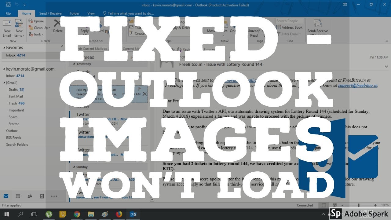 FIXED Outlook Images Won t Load Or Not Showing 2018 YouTube