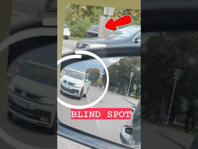 how to check blind spot while driving test #key2dl #körkort #körprov class=