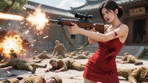 2025最新抗日電影！日軍要當眾大開殺戒，怎料惹怒美女特工，當場跳起虐殺1000日軍！！⚔️ 抗日 MMA _ Kung Fu #action  #特工電影 #槍戰 #動作 #抗日電影