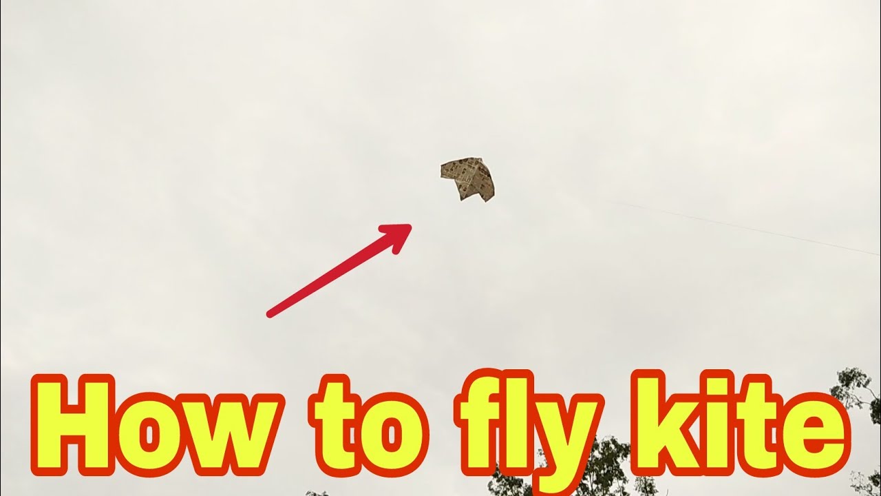 How to fly kite How to fly Newspaper kite Tutorial Fly kite at