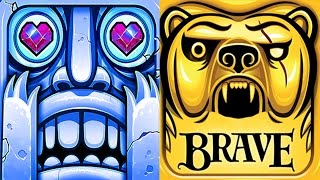 Temple Run 2 Frozen Shadows VS Temple Run Brave Android iPad iOS Gameplay HD screenshot 5