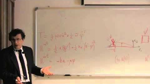 Lagrangian action for the system constituted by two interacting particles