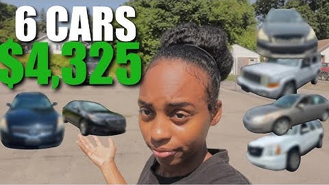 I BOUGHT 6 CARS FOR $4,325!