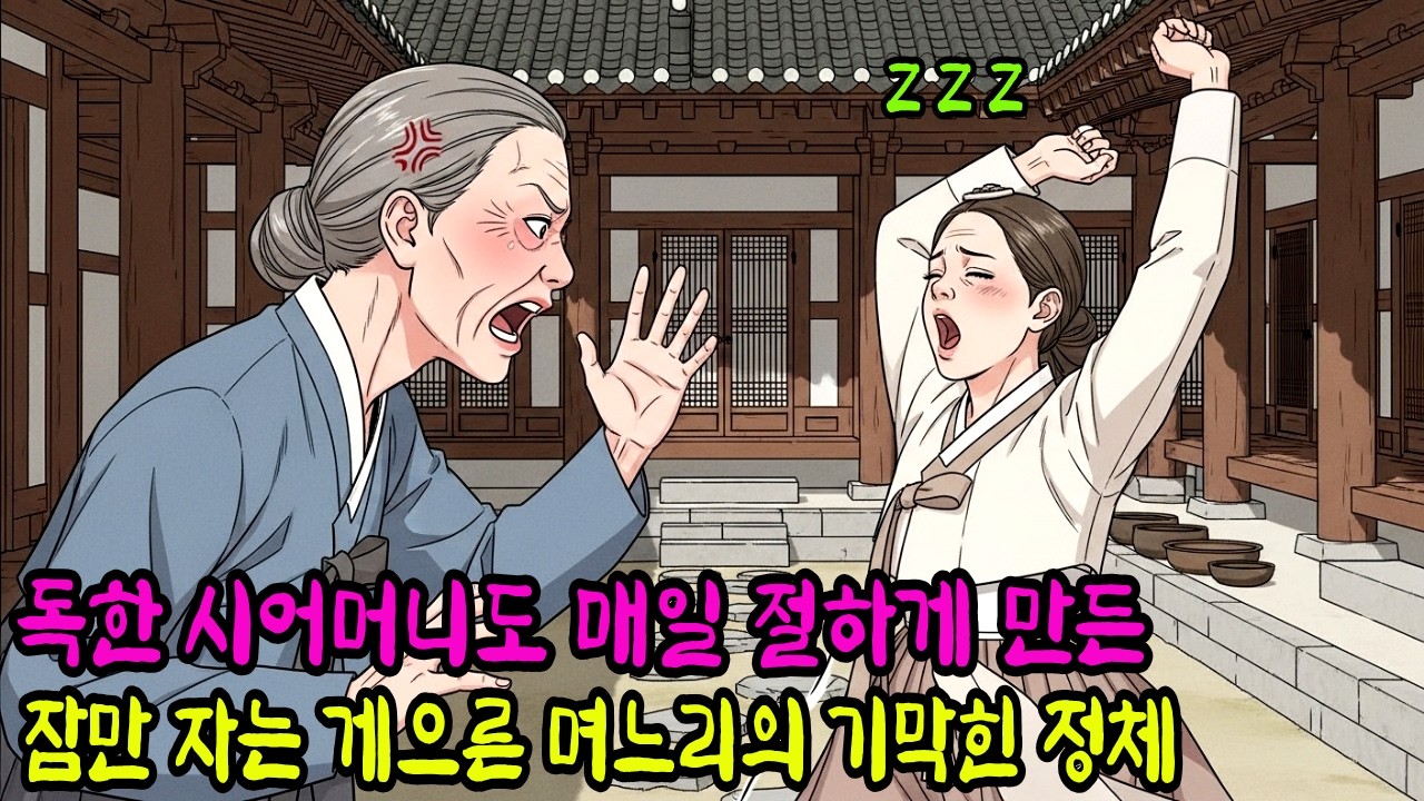 독한 시어머니도 매일 아침 절하게 만든 종일 잠만 자고 게으른 며느리의 기막힌 정체 | 야담 | 민담 | 전설 | 조선 | 옛날이야기