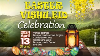 🔴 LIVE DMA EASTER, VISHU, EID PROGRAMME 2024 #DMA #DORSETMALAYALEE ASSOCIATION