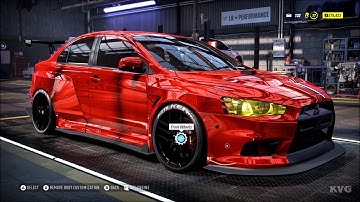 Need for Speed Heat - Mitsubishi Lancer Evolution X 2008 - Customize | Tuning Car HD