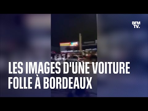 Une voiture folle fait au moins 3 blessés grave sur un parking de supermarché à Bordeaux