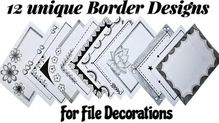 12 Border Design/Border Designs for Project/Project File Decoration/Border Design for School Project