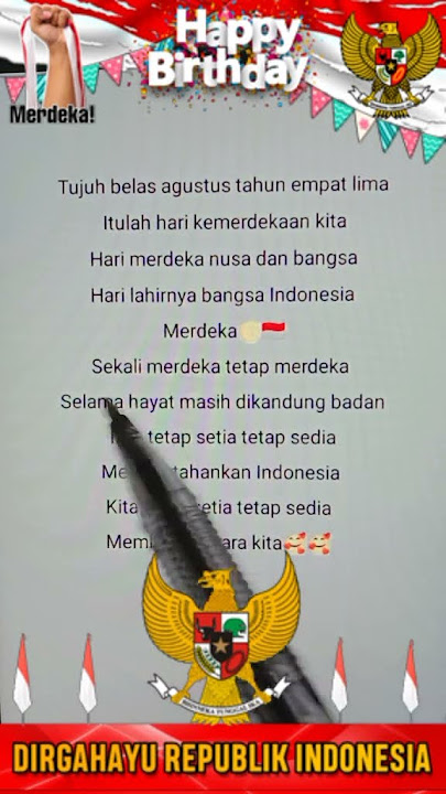 Lirik Lagu 17 Agustus🥰🥰