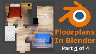Making a 3D Floorplan in Blender Part 4 of 4: Modeling Furniture