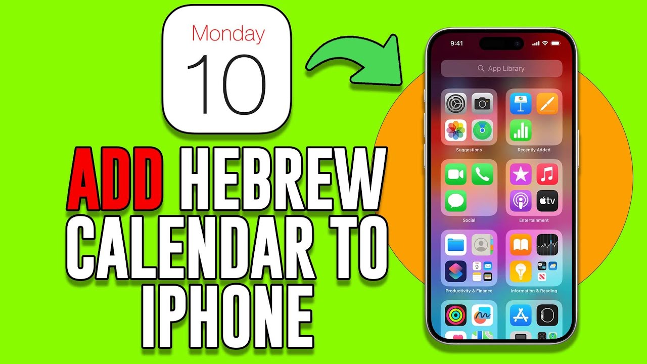 How To Add Hebrew Calendar To IPhone 15 Device Simple Process YouTube