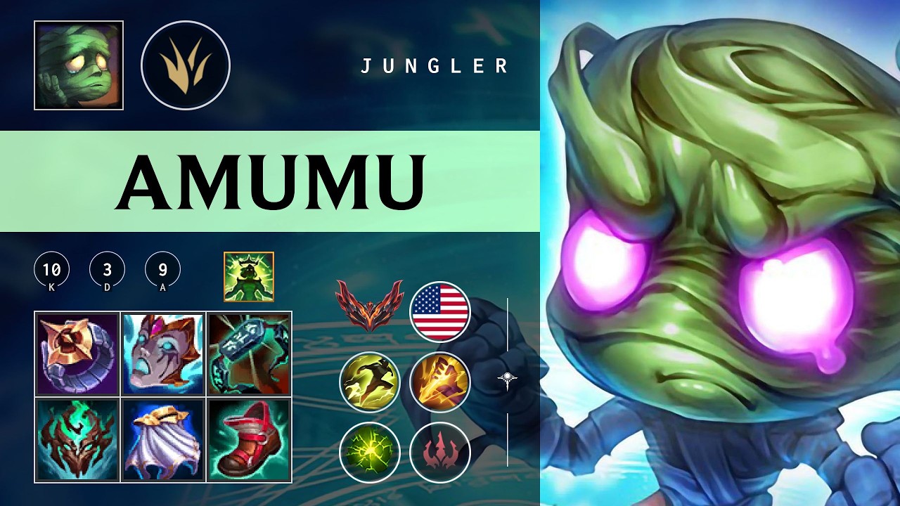 Amumu Jungle vs Karthus - NA Grandmaster Patch 26.04