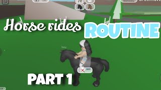 🐴 HORSE RIDER ROUTINE! | Brookhaven RP part 1