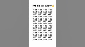 Can you identify the odd number in 5 seconds?#youtubeshorts #iqtest #maths #patterns #puzzle #maths
