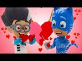 No Romance for Romeo💔 PJ Masks Valentines 💖 Kids Animation | Play Doh Videos | The Play-Doh Show ⭐️