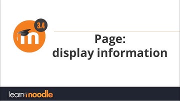 Page: Moodle 3.4