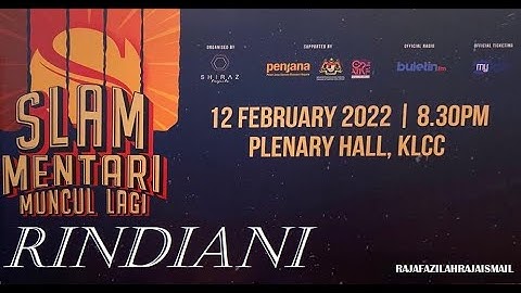 KONSERT SLAM 2022 | MENTARI MUNCUL LAGI - RINDIANI