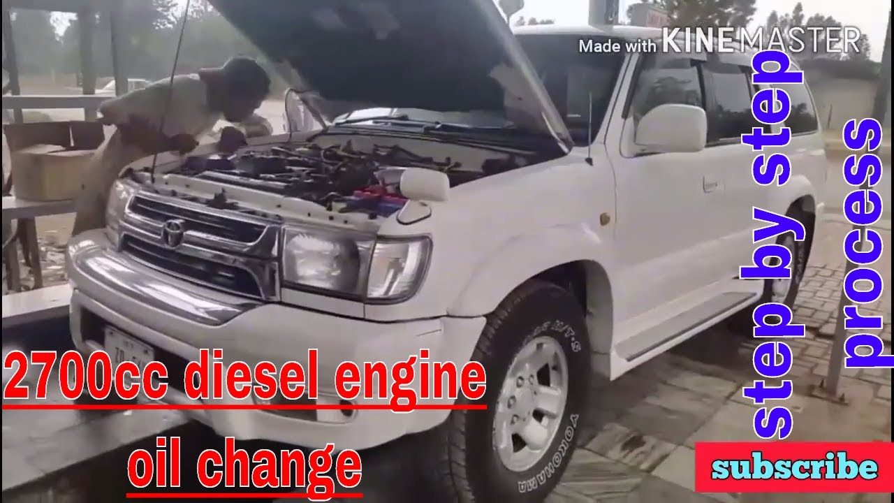 toyota hilux surf oil change step by step and the right way YouTube