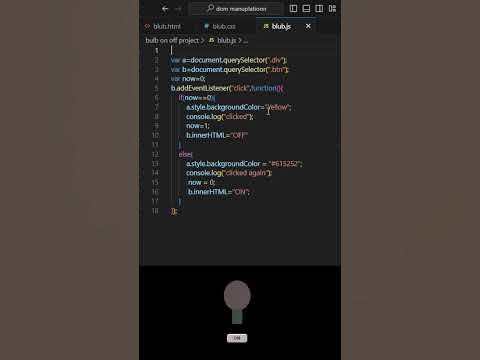 Light ON and OFF using html, css and javascript #javascript #html #css ...