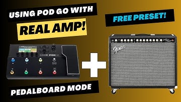 How To Use Line 6 Pod GO With Your AMP?? Free Preset For Pedalboard Mode