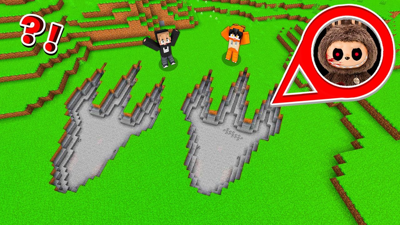 KITA MENEMUKAN JEJAK KAKI MONSTER LABUBU EXE YANG SANGAT BESAR DI MINECRAFT!!