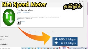 How to install Net Speed Meter Tamil | SAS
