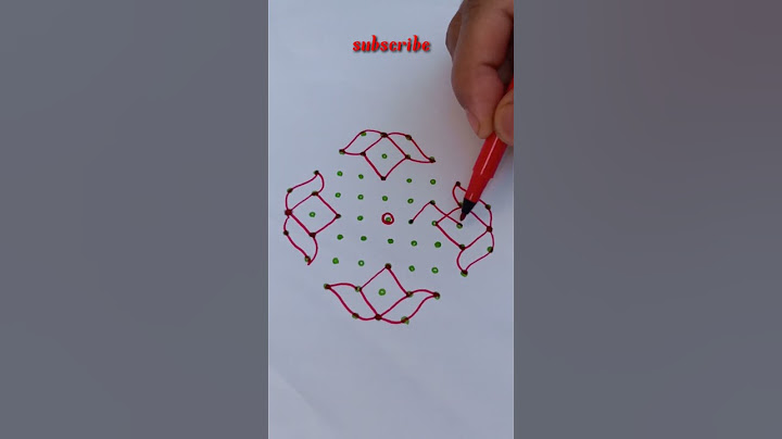 9-3-3 dots rangoli art/ new year rangoli / easy for beginners rangoli/ muggulu kolam