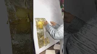 Arabic Calligraphy Painting With Golden Leaves ??‍?❤️ art shorts