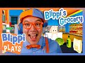 Welcome to Blippi's Grocery! 🛒 Blippi Plays Simulator Games for Kids