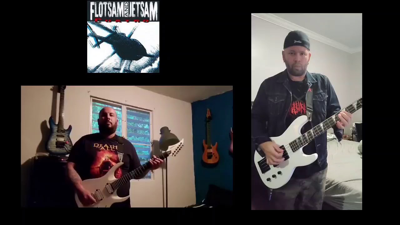 Flotsam and Jetsam "Swatting at Flies" bass and guitar cover feat. Miguel Buby Medina YouTube
