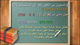 التحويل بين درجات الحرارة( الكلفن K, السلسيوس C° ,الفهرنهايت F°)ببساطة أول فيديوا على القناة