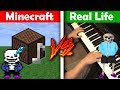 MEME SONGS - Minecraft VS Real Life Piano