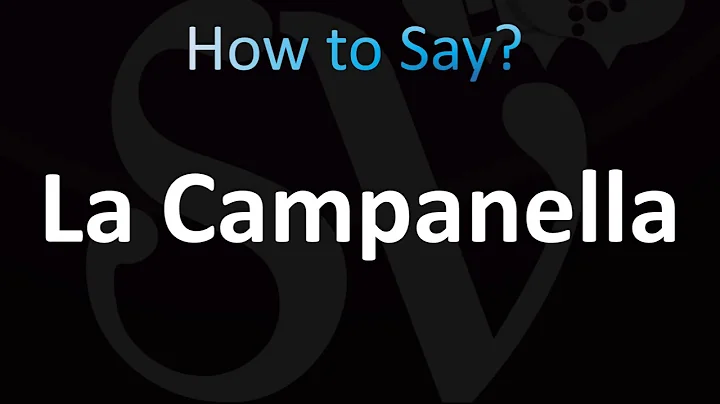 How to Pronounce La Campanella (CORRECTLY!)