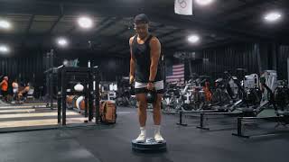 Mixed Rack Suitcase Front Foot Elevated Reverse Lunge