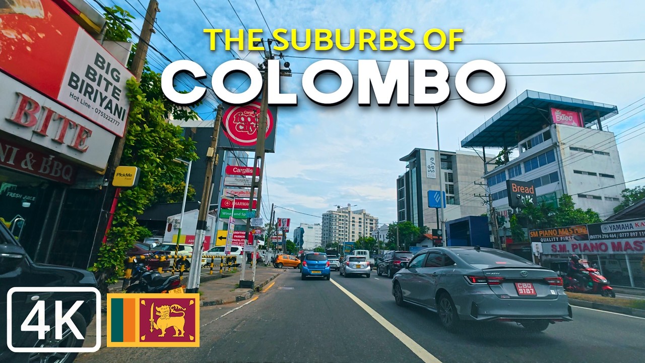 [4K] 🇱🇰 Colombo Suburbs Drive 🚗 | Scenic Route from Thalawathugoda to ...