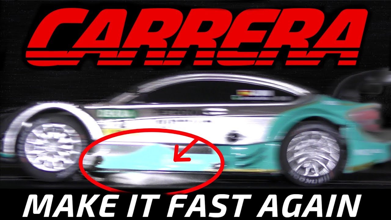 Carrera slotcar racetrack - 100% clean in less than 5 min. - YouTube