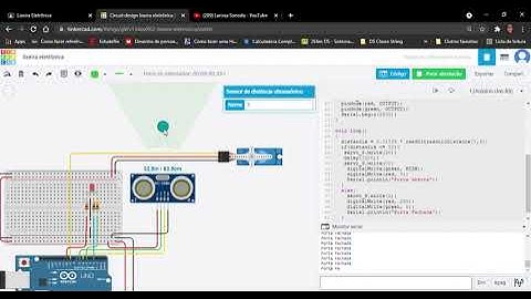 Circuit design lixeira eletrônica   Tinkercad