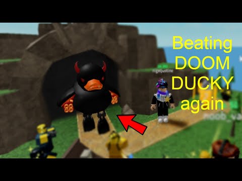 Beating Ducky Doom Again But In Hard Mode Tds Full Gameplay Youtube - roblox login ducky hero