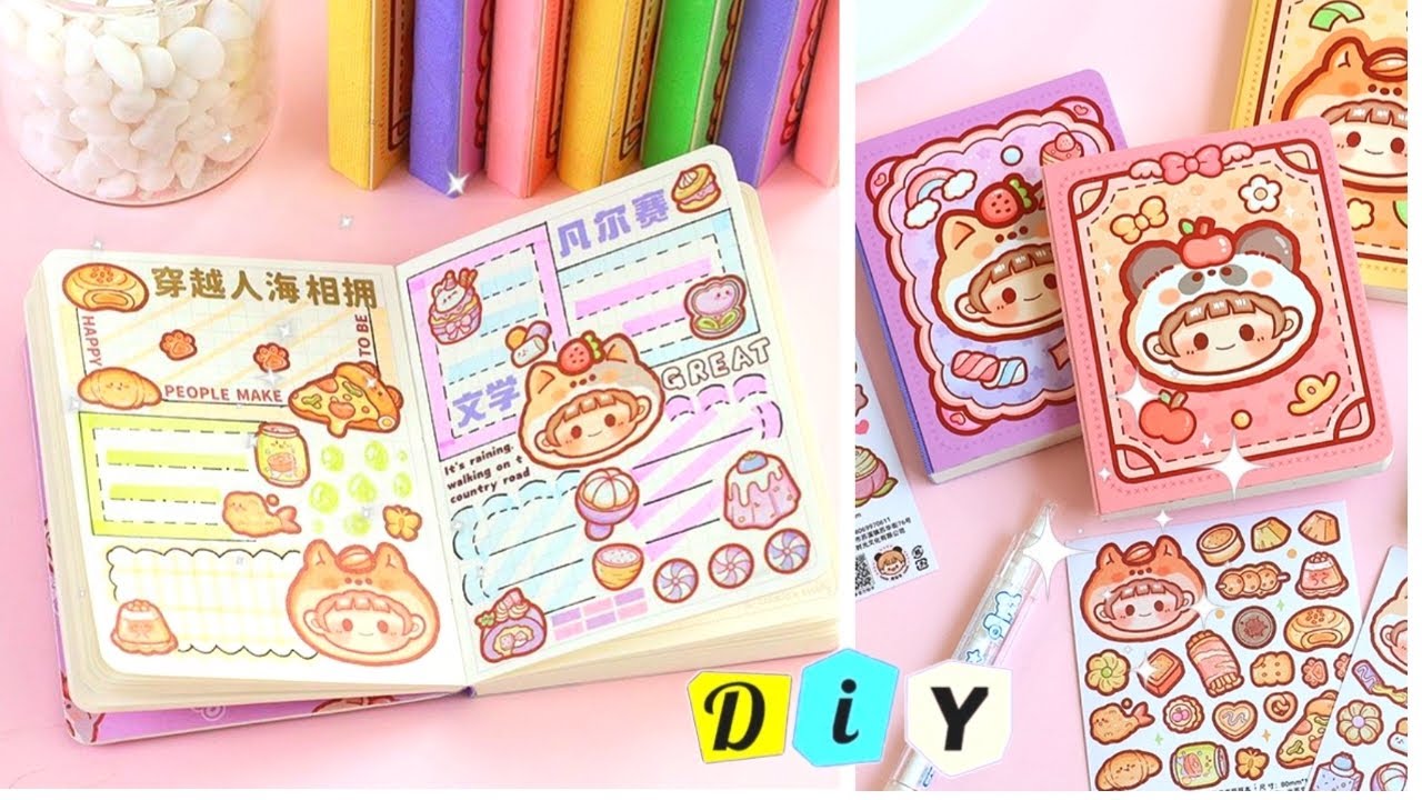 🧸How to make cute stationery | Diy School supplies | Easy paper crafts ...