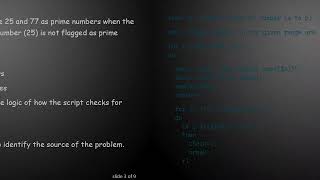 Fixing a Shell Script to Find Prime Numbers in a Given Range